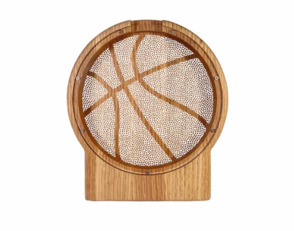 Customized Logo Holz-Schweinchenbank Kinder Geld sparen Sport Baseball-Thema einfache Farbe