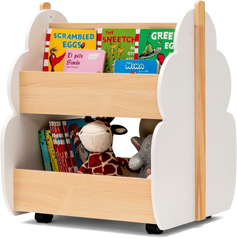 Kinderbuchschrank Holzbuchregal für Kleinkinder Buchlager auf Wohnzimmermöbeln