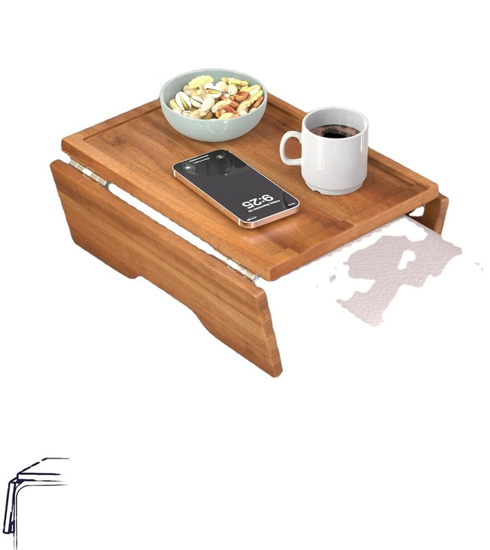 Doppelstufige Armlehnen für die Couch Sofa Stuhl Halten Sie Ihre Gegenstände in Reichweite