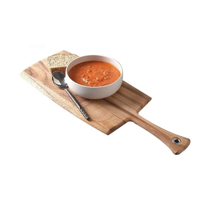 Holz Olivenhackplatte für tragbares Brot Käse Schneiden 8 x 20,5 x 0,5 Zoll