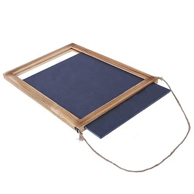 Moderner Stil Kreide Tafel Hängende Speisekarte Holz Klarfarbe Kiefernholz für Cafés
